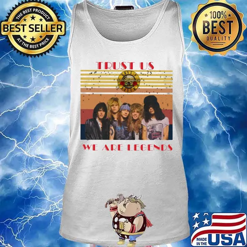 Guns n roses trust us we are legends vintage retro s Tank top