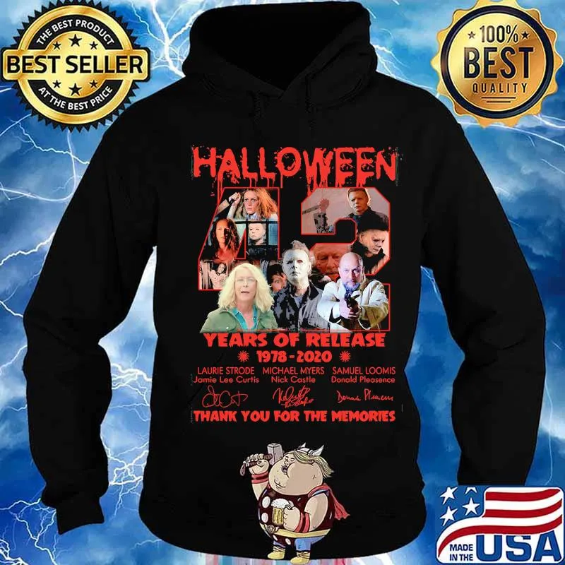 Halloween 42 years of release 1978 2020 thank you for the memories signatures s Hoodie