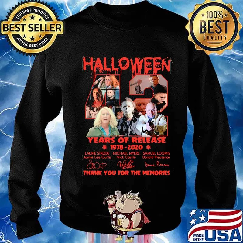 Halloween 42 years of release 1978 2020 thank you for the memories signatures s Sweater