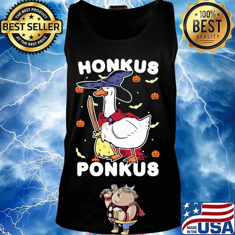 Halloween duck witch honkus ponkus s Tank top