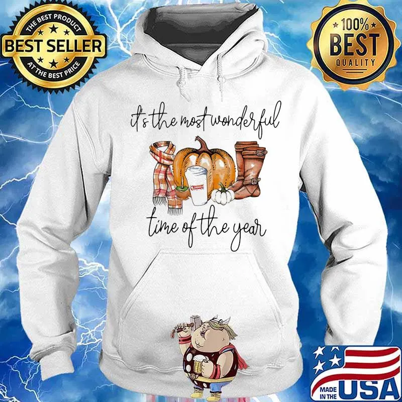 Halloween dunkin donuts it's the most wonderful time of the year pumpkin s Hoodie