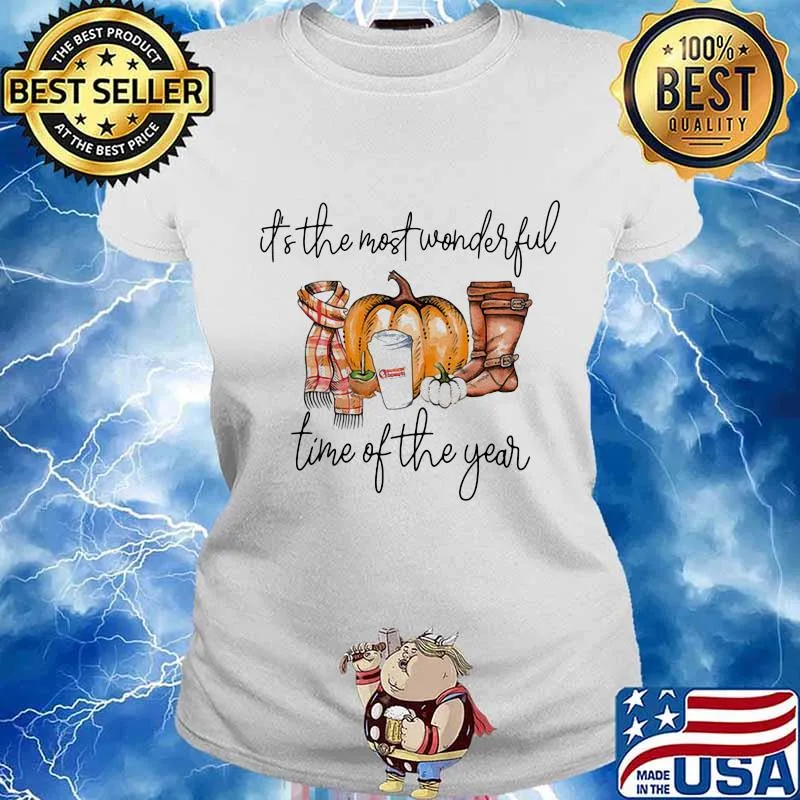 Halloween dunkin donuts it's the most wonderful time of the year pumpkin s Ladies tee