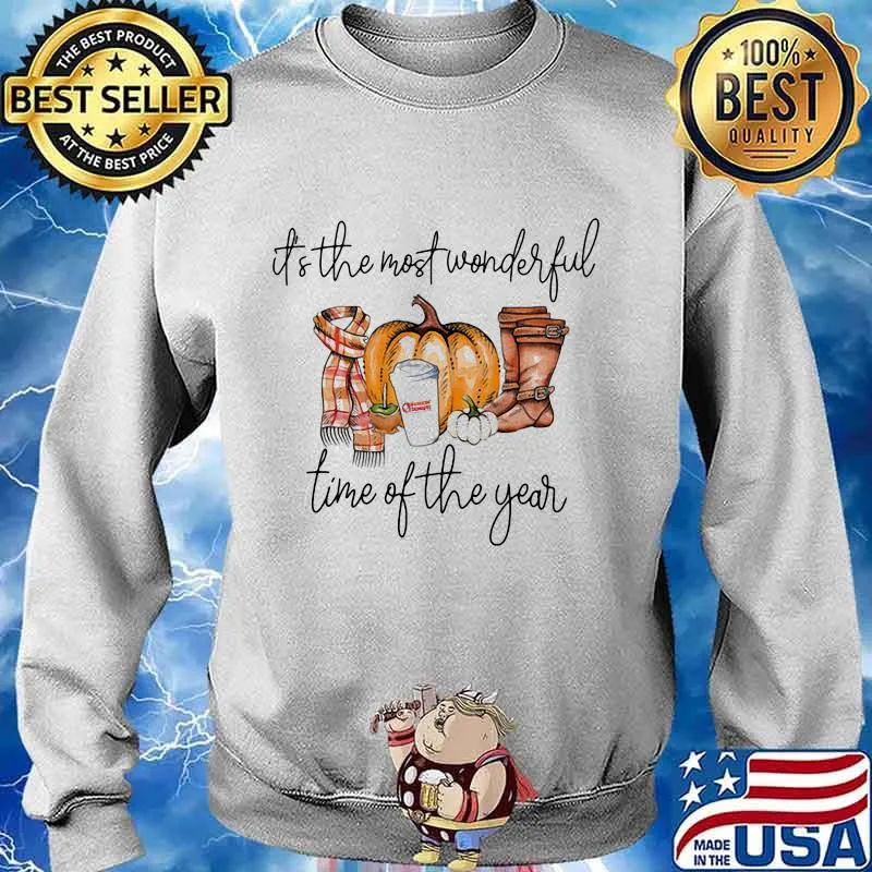 Halloween dunkin donuts it's the most wonderful time of the year pumpkin s Sweater