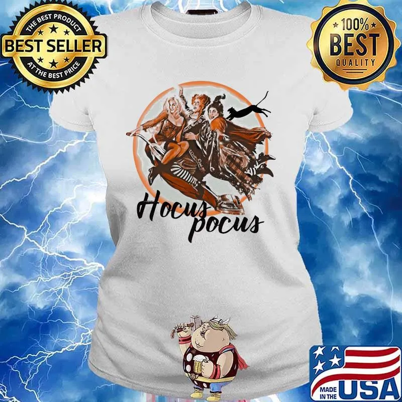Halloween hocus pocus witch moon s Ladies tee