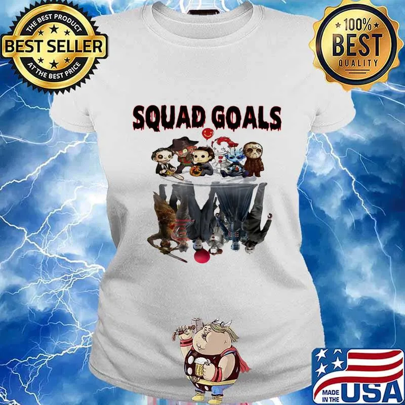 Halloween horror characters squad goals s Ladies tee