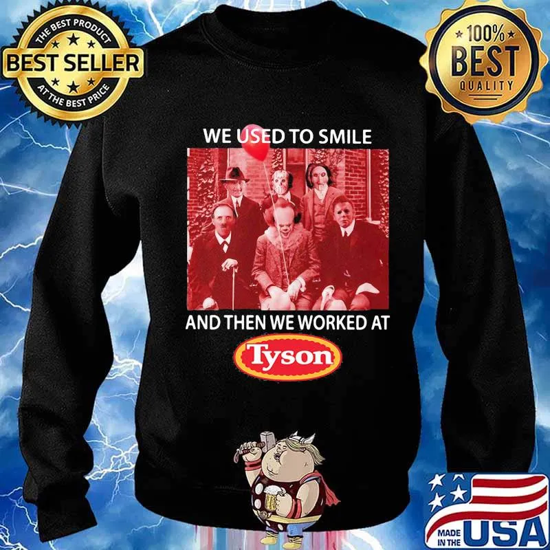 Halloween horror characters we used to smile and then we worked at tim tyson s Sweater