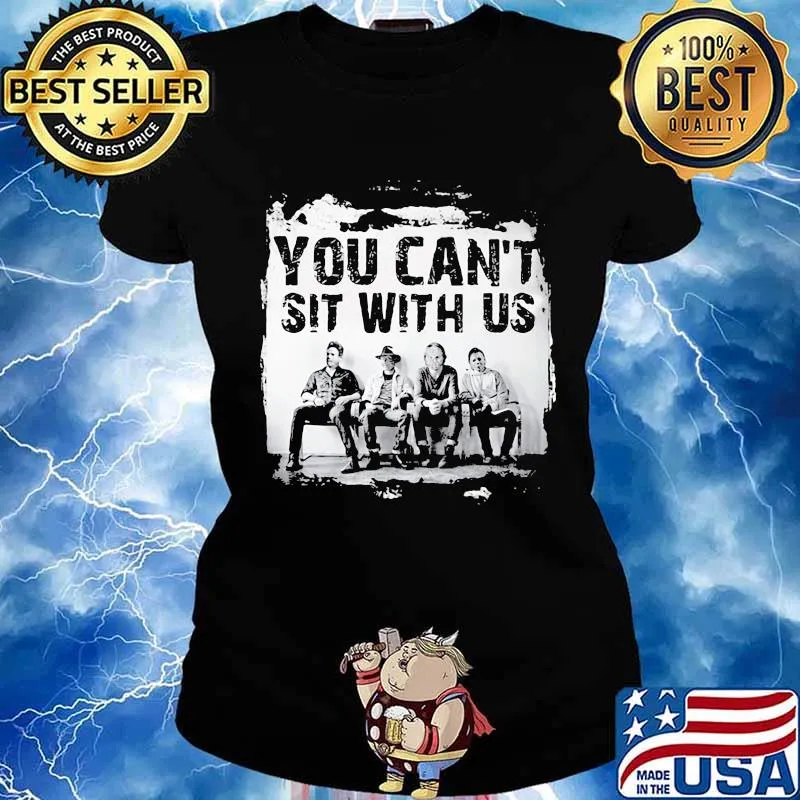 Halloween horror characters you can't sit with us s Ladies tee