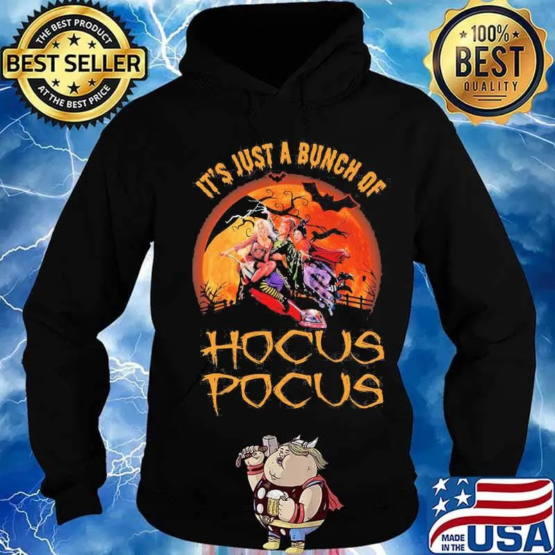 Halloween it's just a bunch of hocus pocus moon s Hoodie