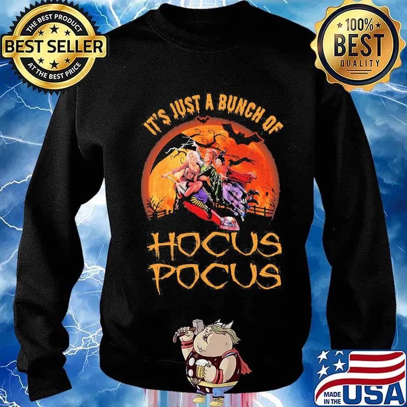 Halloween it's just a bunch of hocus pocus moon s Sweater