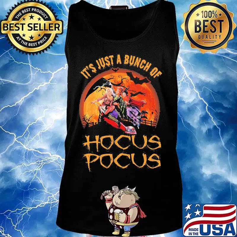 Halloween it's just a bunch of hocus pocus moon s Tank top
