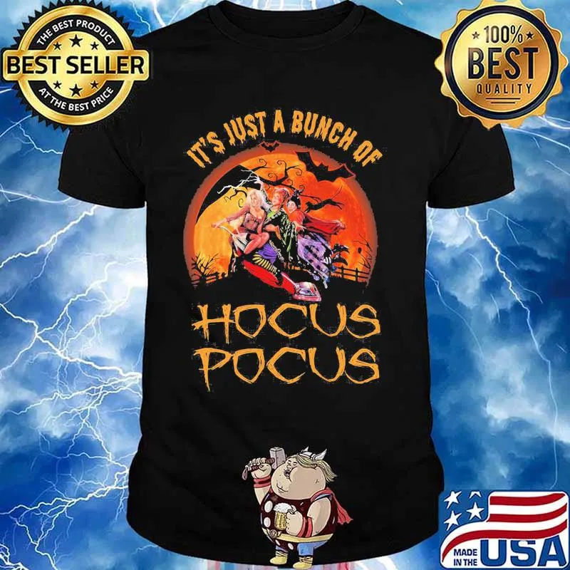 Halloween it's just a bunch of hocus pocus moon shirt