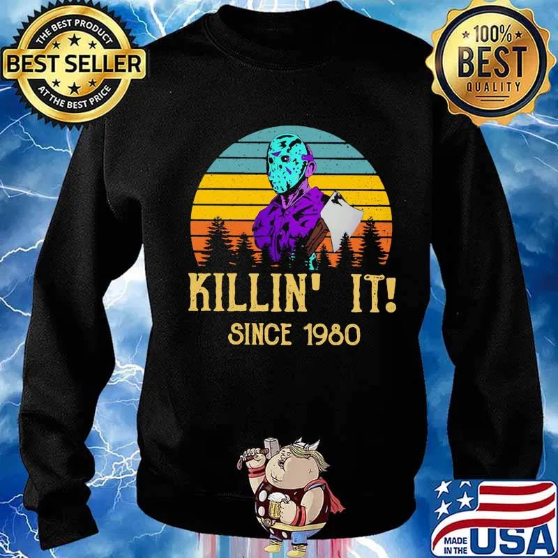 Halloween jason voorhees killing it since 1980 vintage retro s Sweater