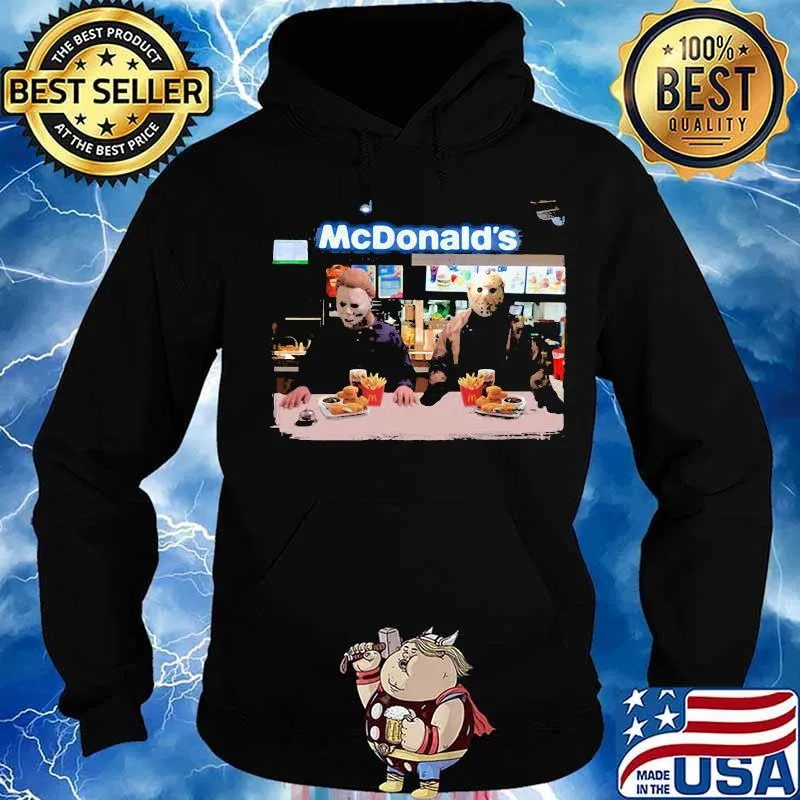Halloween jason voorhees michael myers mcdonald's s Hoodie