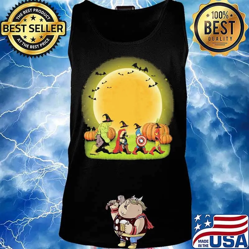 Halloween marvel heroes witch pumpkin moon s Tank top