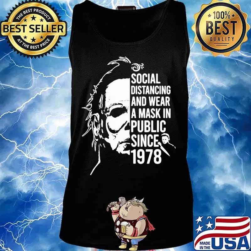 Halloween michael myers social distancing and wear a mask in publix since 1978 s Tank top