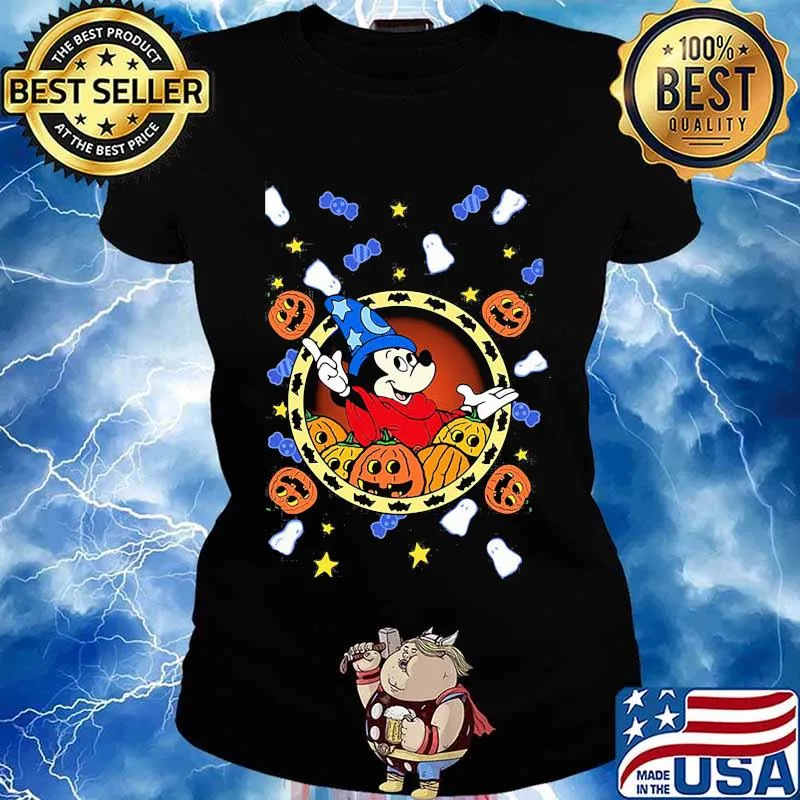 Halloween mickey mouse pumpkins s Ladies tee