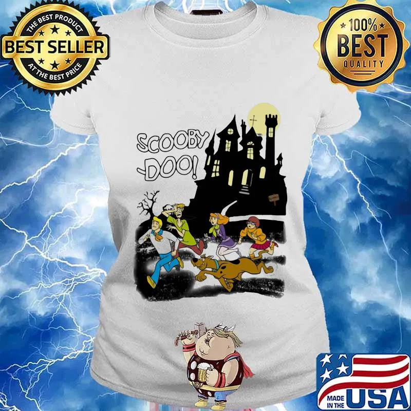 Halloween scooby-doo cartoon s Ladies tee