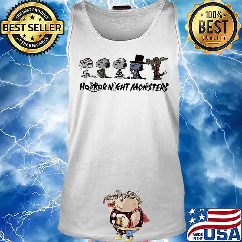 Halloween snoopy horror night monsters s Tank top