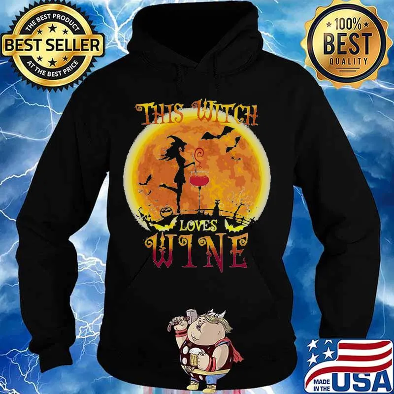 Halloween This witch loves wine s Hoodie