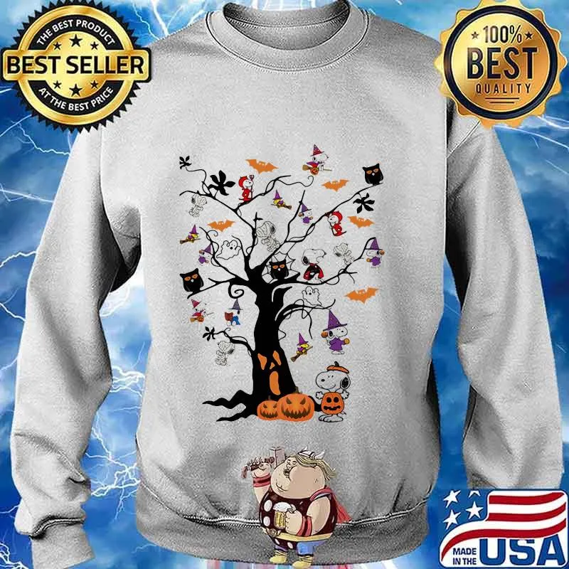 Halloween tree snoopy pumpkin s Sweater