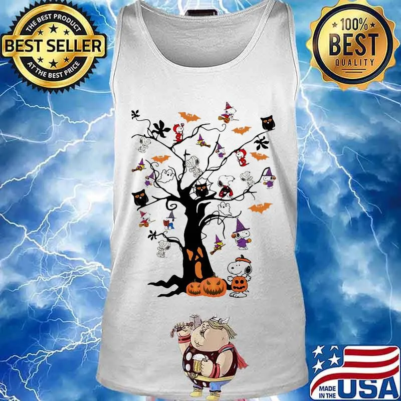 Halloween tree snoopy pumpkin s Tank top