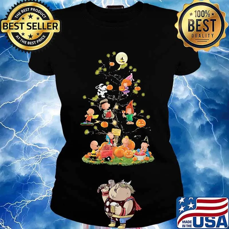 Halloween tree the peanuts pumpkin s Ladies tee