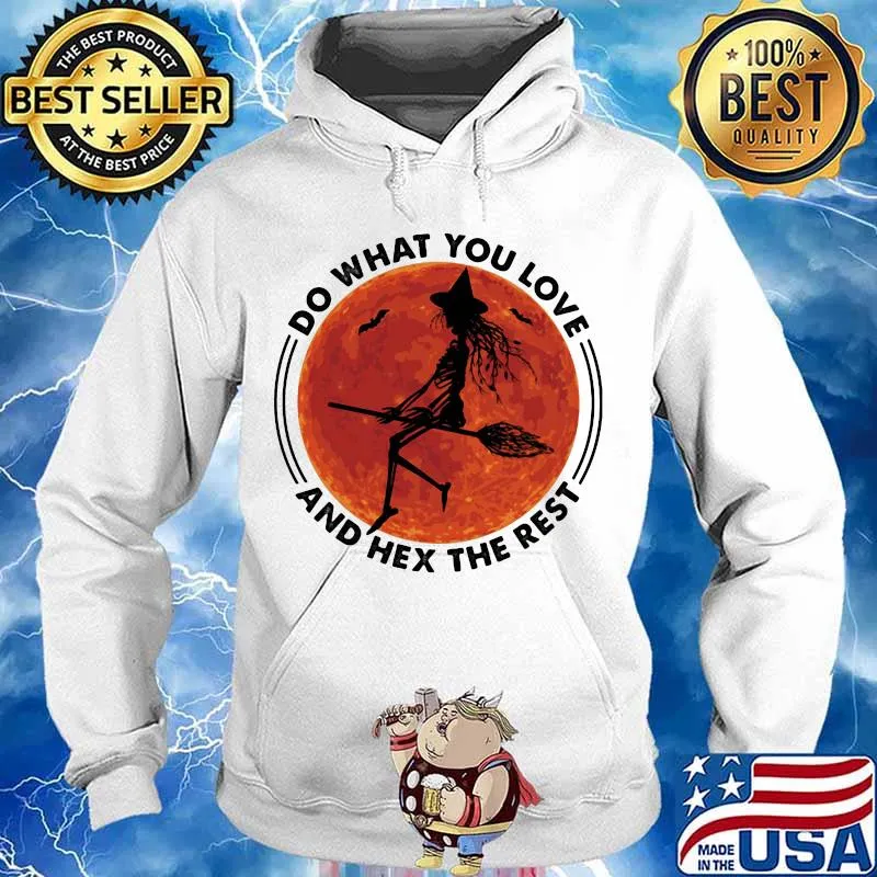 Halloween witch do what you love and hex the rest sunset s Hoodie