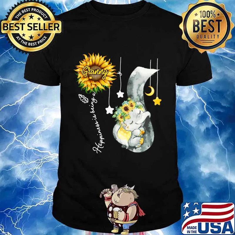 Happiness is being a granny Elephant Mother's Day T-Shirt