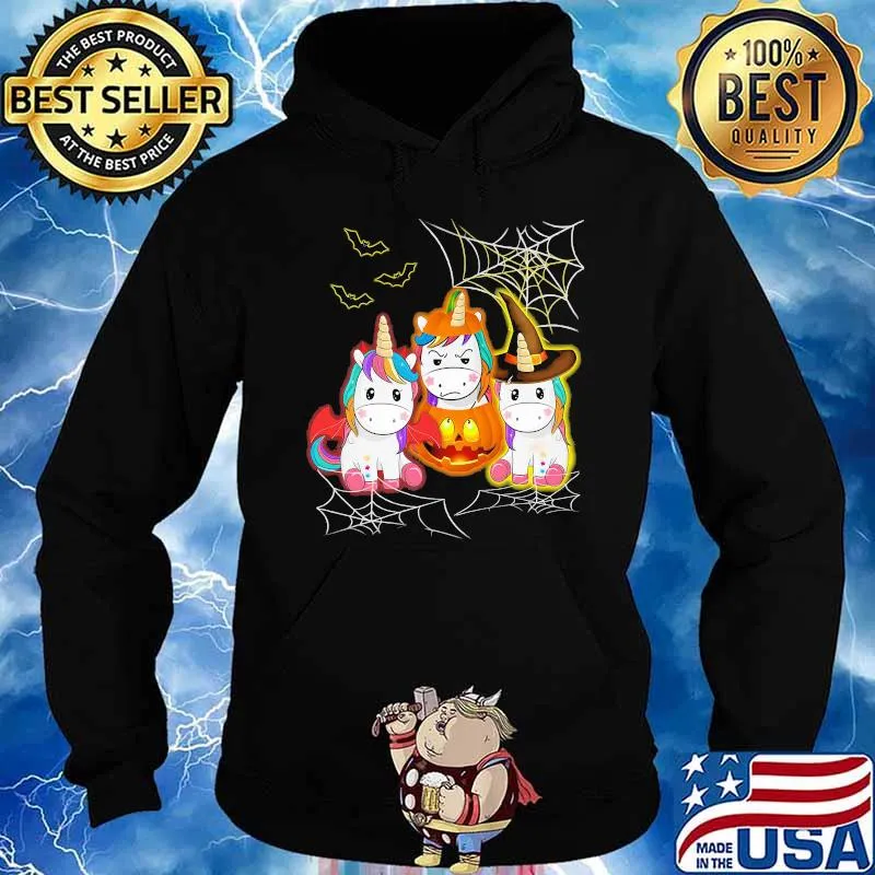 Happy halloween unicorn witch s Hoodie