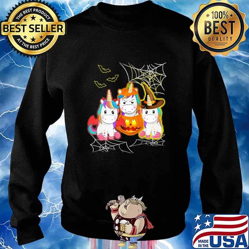 Happy halloween unicorn witch s Sweater