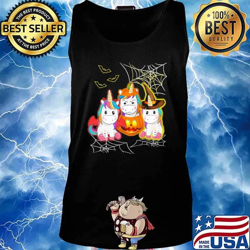 Happy halloween unicorn witch s Tank top