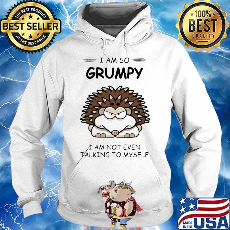 Hedgehog i am so grumpy i am not even talking to myself 2020 s Hoodie