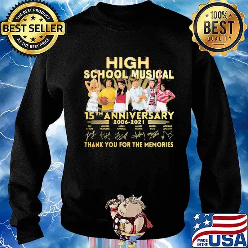 High school musical 15th anniversary 2006 2021 thank you for the memories signatures s Sweater