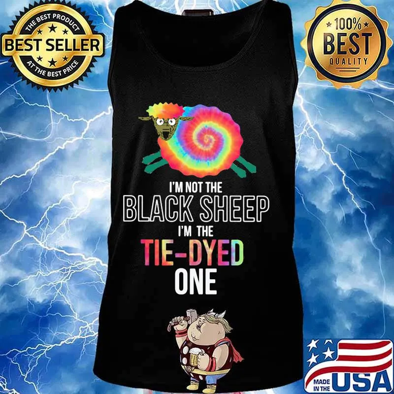 Hippie i'm not the black sheep i'm the tie-dyed one s Tank top