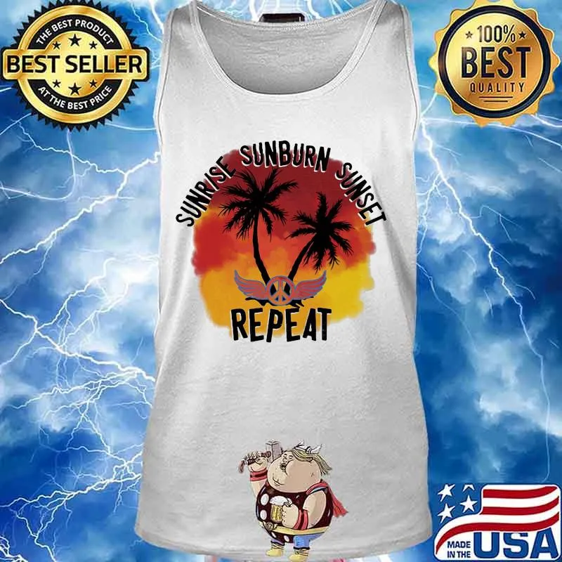 Hippie sunrise sunburn sunset repeat s Tank top