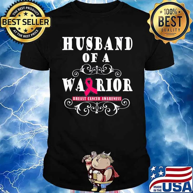 Husband of a warrior breast cancer awareness shirt