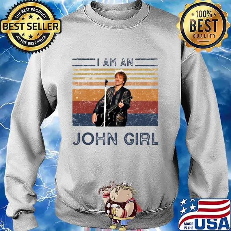 I am an john girl vintage retro s Sweater