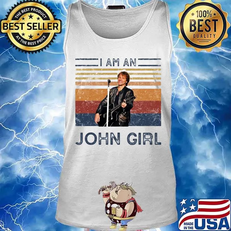 I am an john girl vintage retro s Tank top