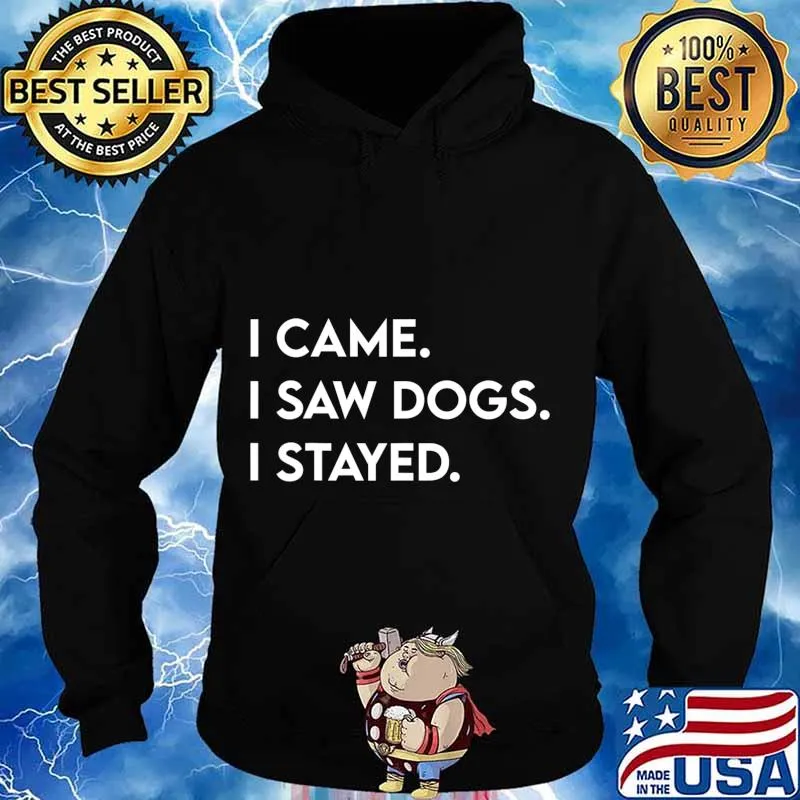 I Came I Saw Dogs I Stayed Gift For Dog Lover Dog Owner T-Shirt Hoodie