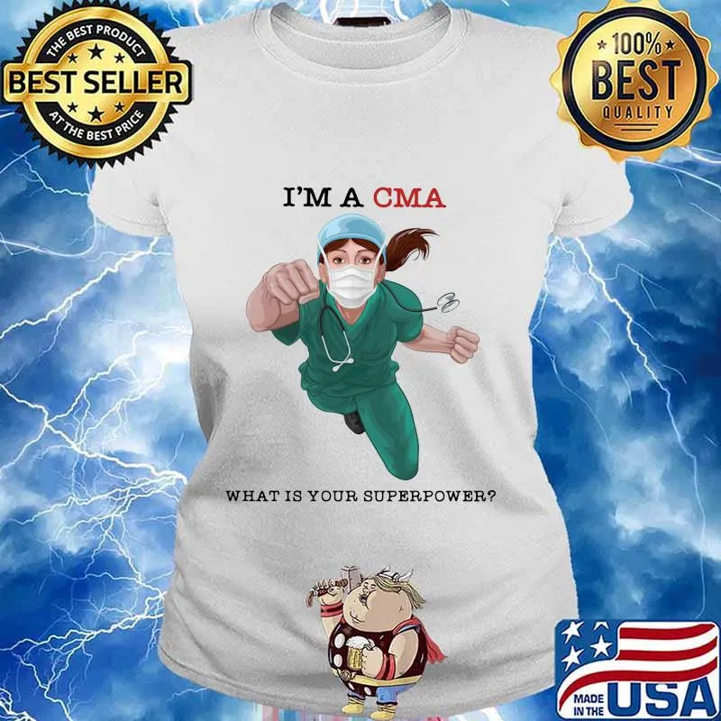 I'm a cma what is your superpower mask s Ladies tee