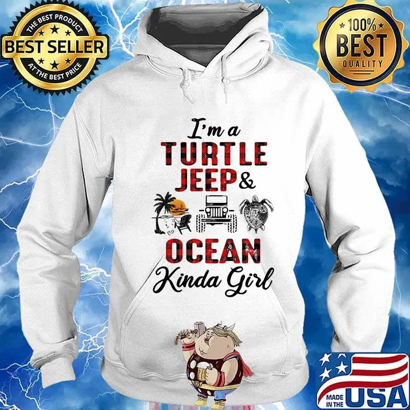 I'M A TURTLE AND OCEAN KINDA GIRL SHIRT Hoodie
