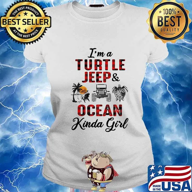 I'M A TURTLE AND OCEAN KINDA GIRL SHIRT Ladies tee