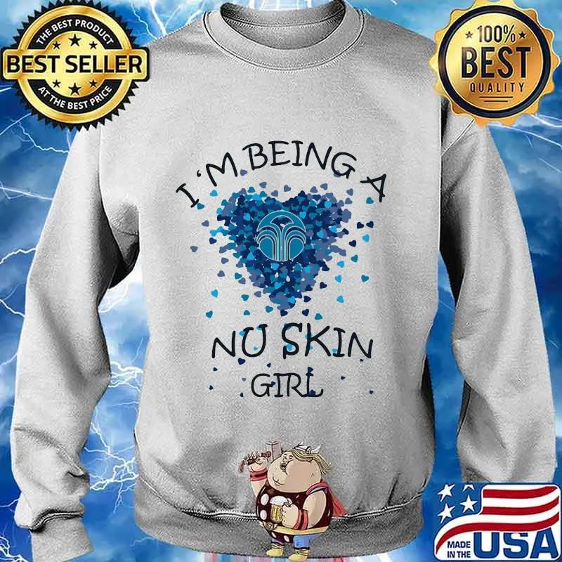 I'm being a nu skin girl hearts s Sweater
