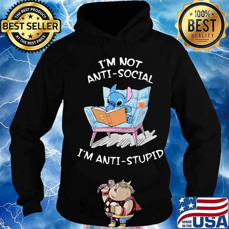 I'm not antisocial i'm anti stupid mouse s Hoodie