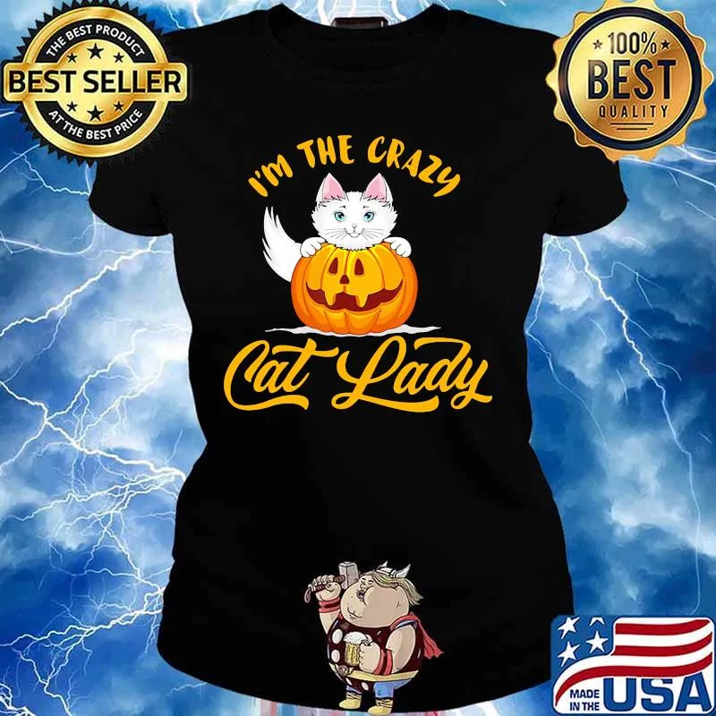 I'm the crazy cat lady Pumpkin s Ladies tee