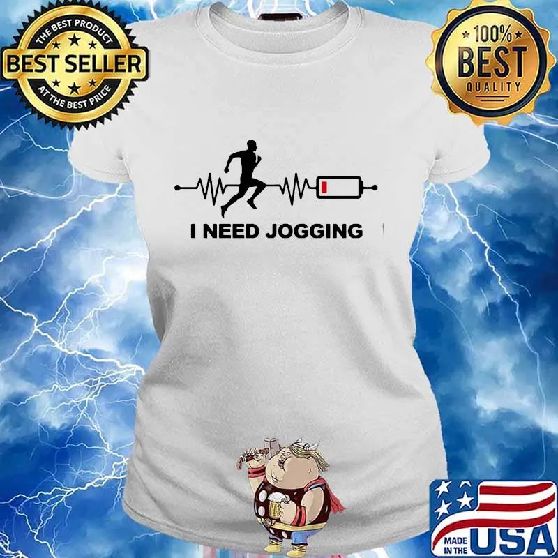 I need jogging heartbeat s Ladies tee
