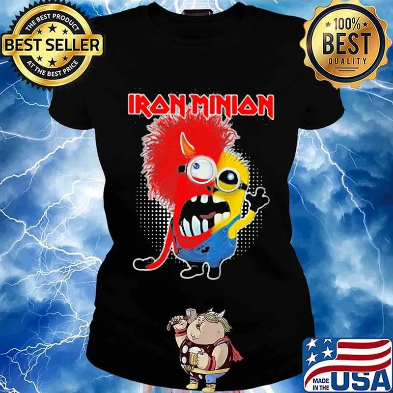 Iron maiden band satan minion s Ladies tee