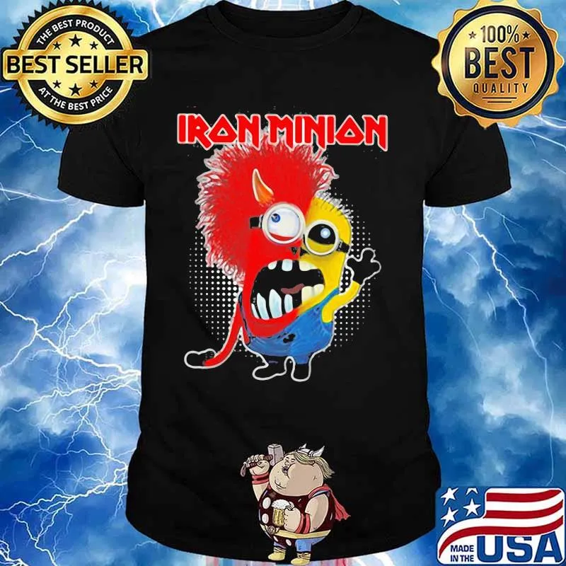 Iron maiden band satan minion shirt