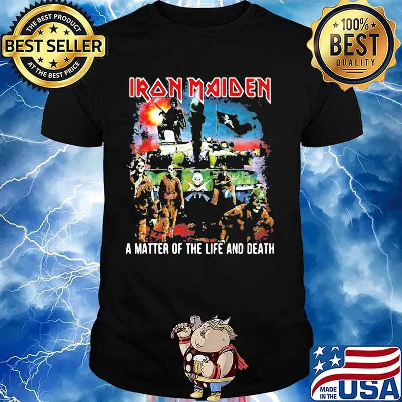 Iron maiden band skeleton a matter of the life and death shirt