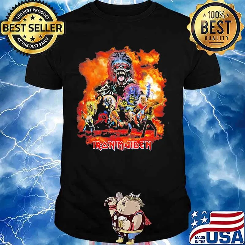 Iron maiden band skeleton member british flag shirt
